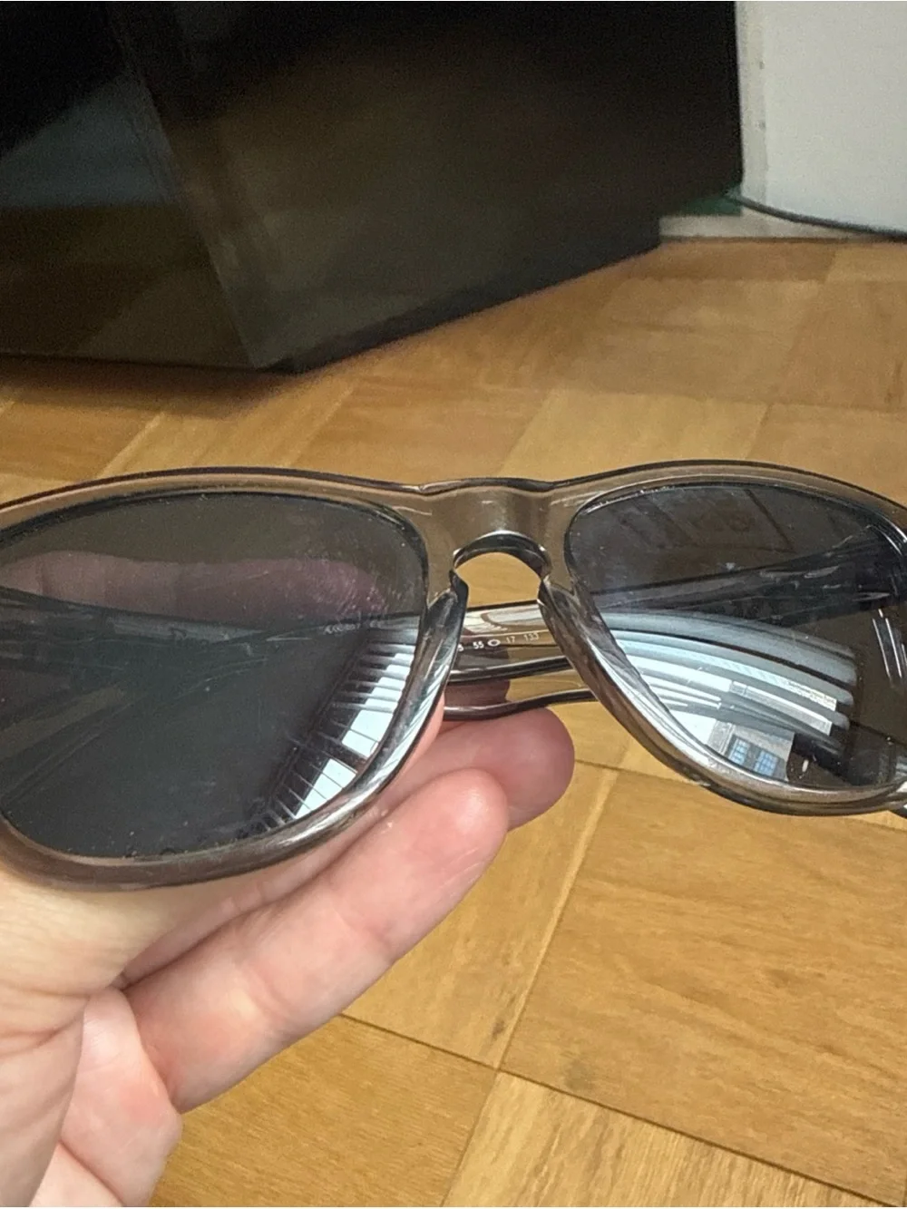 Oakley FROGSKINS Sunglasses Clear Smoke Grey OO9013-05 - 55[]17-133